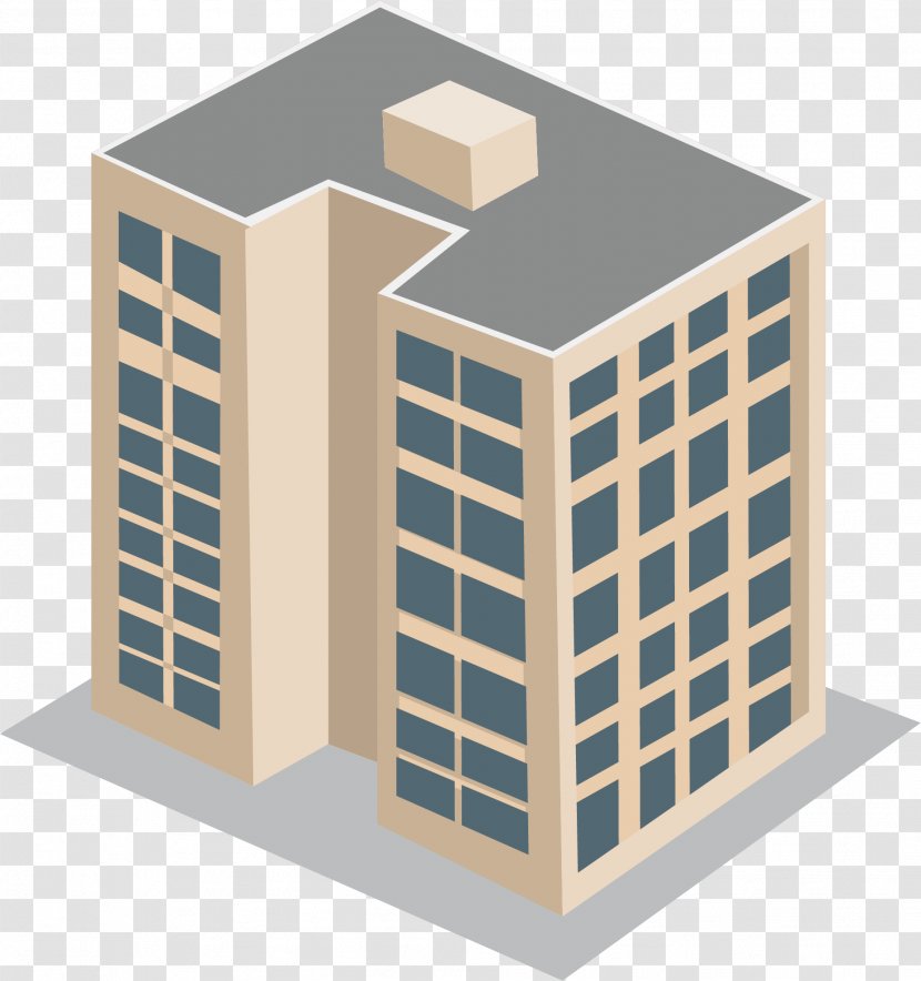 Building Vector Graphics Cartoon Download - Facade - Colored Houses Transparent PNG