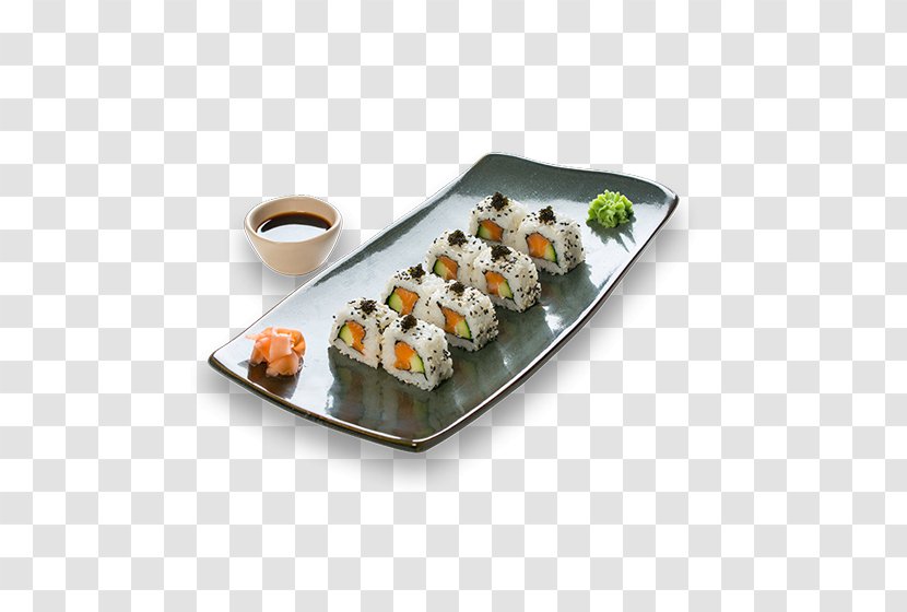 California Roll Asian Cuisine Sushi Japanese Makizushi - Tableware - Dishes Transparent PNG