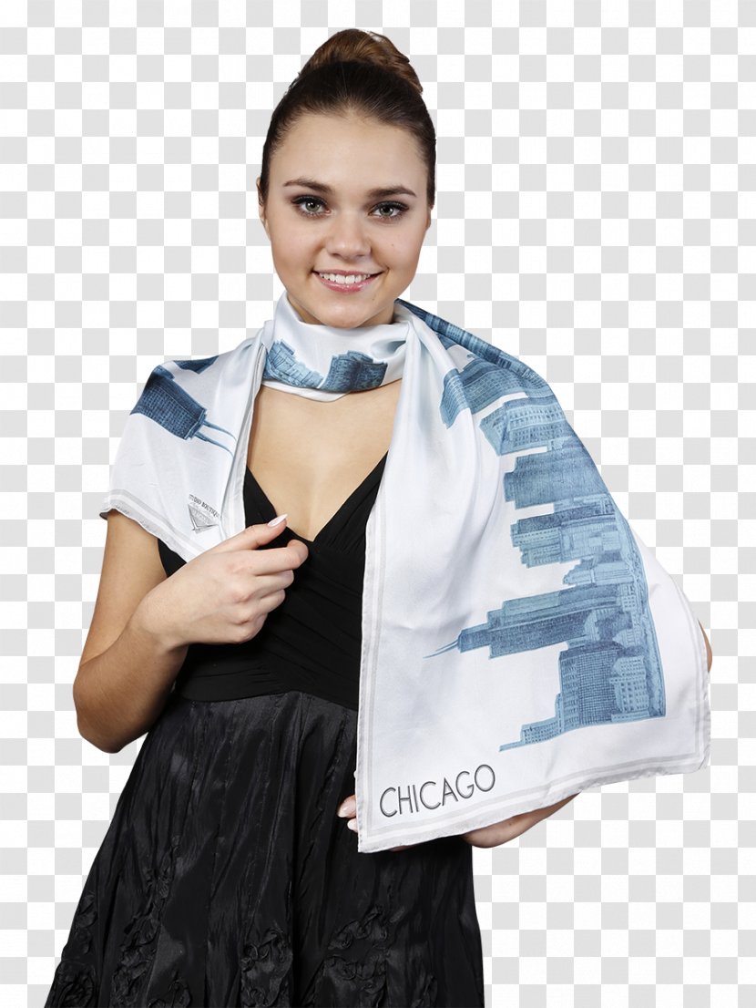 Scarf Sky Blue Man Of Steel Color - Silk Transparent PNG