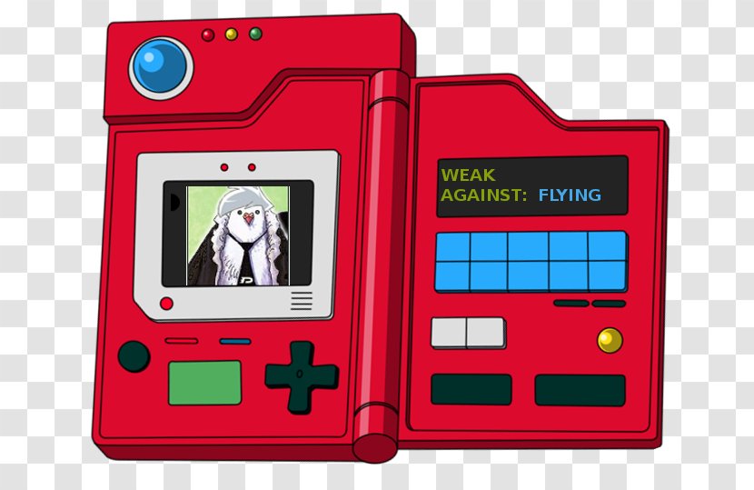 Pokémon Red And Blue FireRed LeafGreen Misty Kanto Pokédex - Portable Electronic Game - Jinbe Transparent PNG