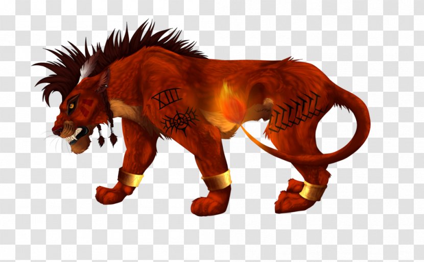 Red XIII Final Fantasy VII Cat Lion Art - Silhouette - Rita Ora Transparent PNG