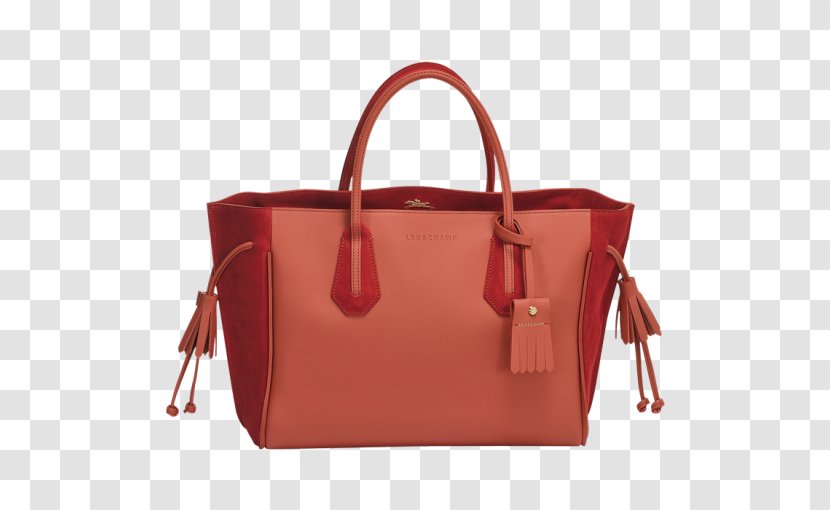 Tote Bag Longchamp Handbag Leather - Red Transparent PNG