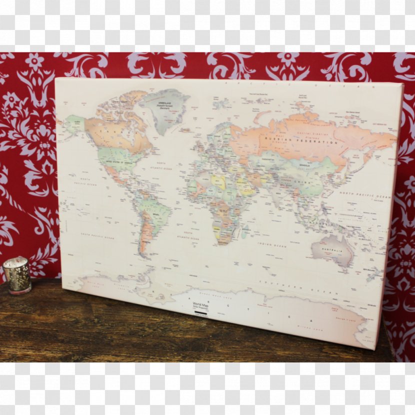 World Map Paper Place Mats - Rectangle Transparent PNG
