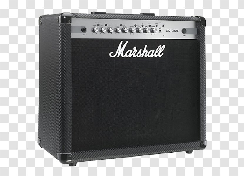 Guitar Amplifier Marshall Amplification Electric Acoustic - Cartoon Transparent PNG
