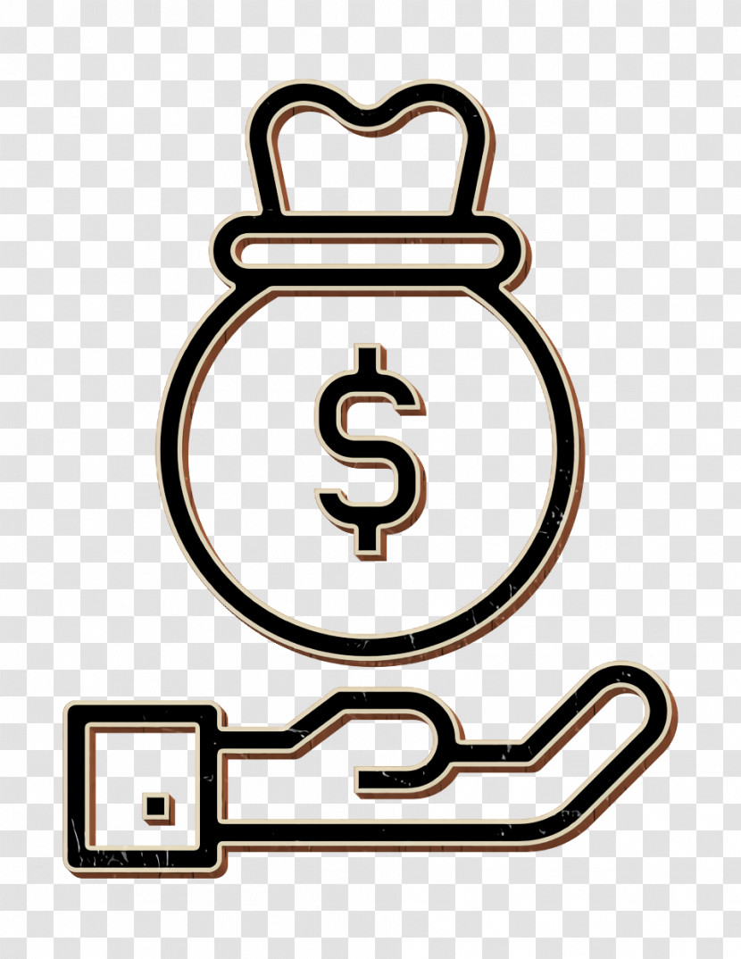 Business Icon Money Bag Icon Money Icon Transparent PNG