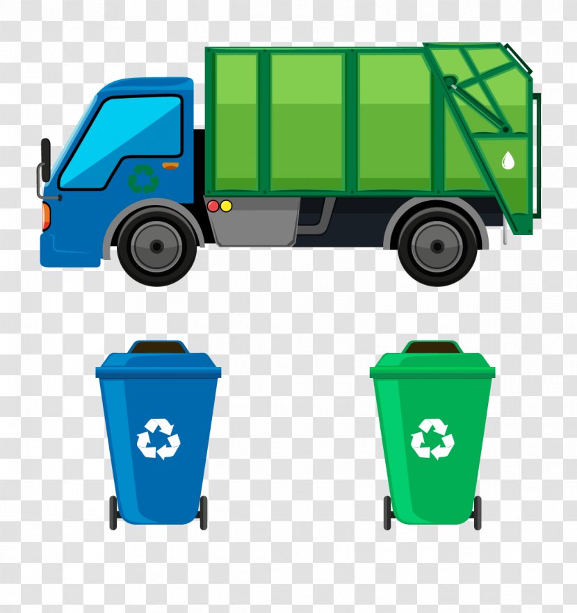 Garbage Truck Waste Collection Management - Disposal Cliparts Transparent PNG