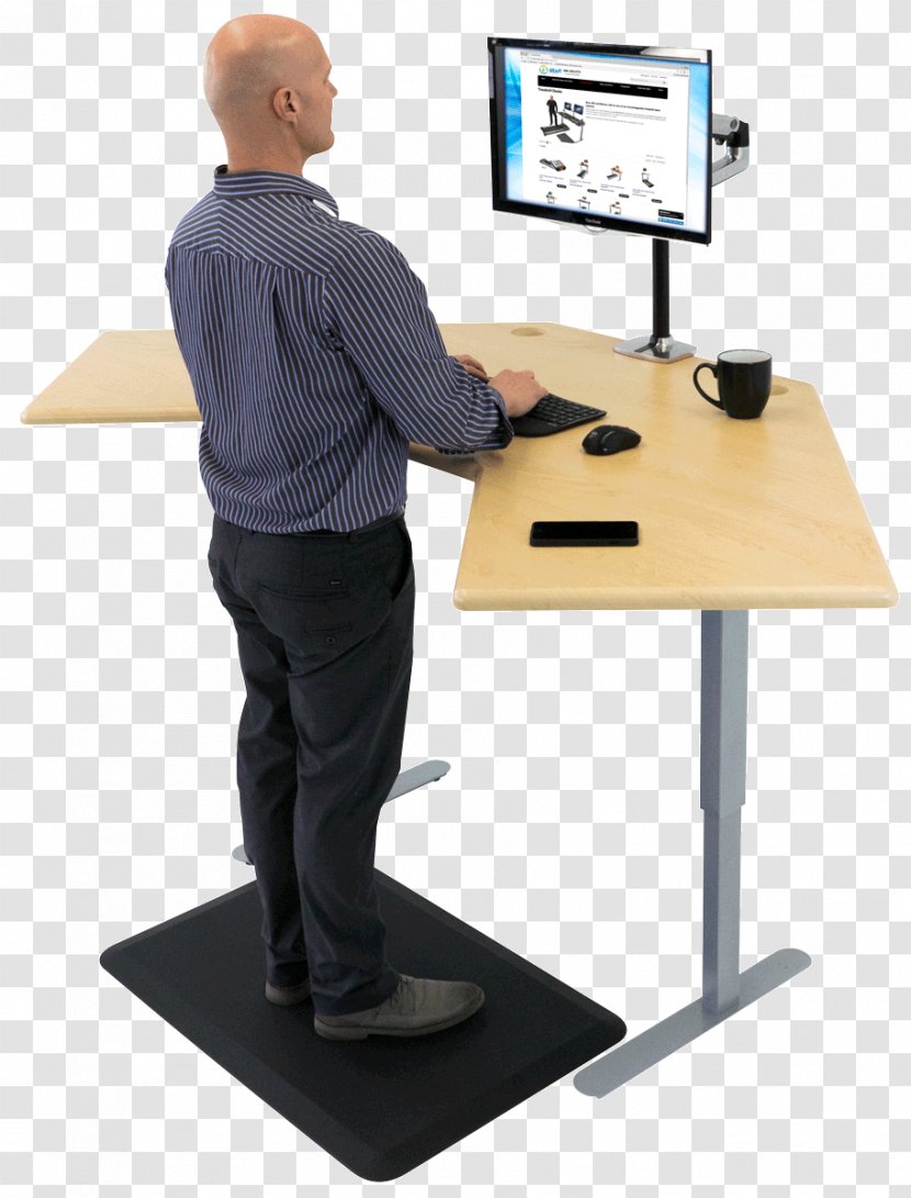 Standing Desk Treadmill Computer - Office Supplies - Sitstand Transparent PNG