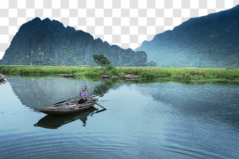 Natural Landscape Body Of Water Nature Resources Transportation - Reflection - Lake Fjord Transparent PNG