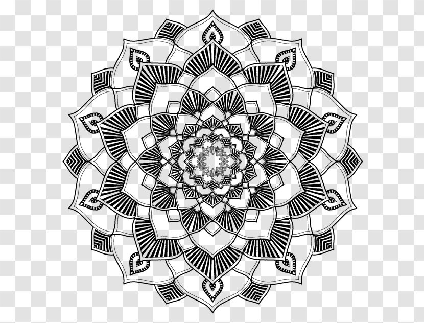 Mandala Shape Symbol Geometry Line Transparent PNG
