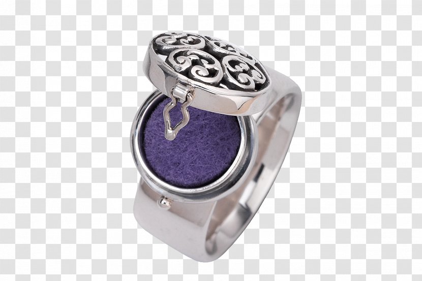 Silver Amethyst Body Jewellery - Ring Transparent PNG