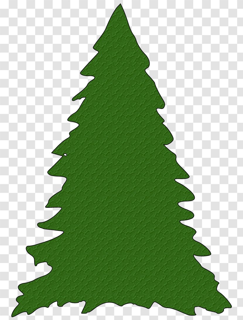 Christmas Tree Silhouette Clip Art - Conifer - Outline Of Transparent PNG