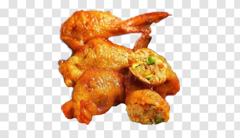 Fried Chicken Omurice Buffalo Wing - Taiwan Characteristics Snacks Wings Package Rice Transparent PNG