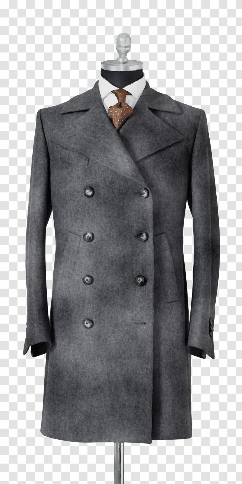 New Look Overcoat In Camel Mond Of Copenhagen Trench Coat - Outerwear - Gentleman Blazer Transparent PNG