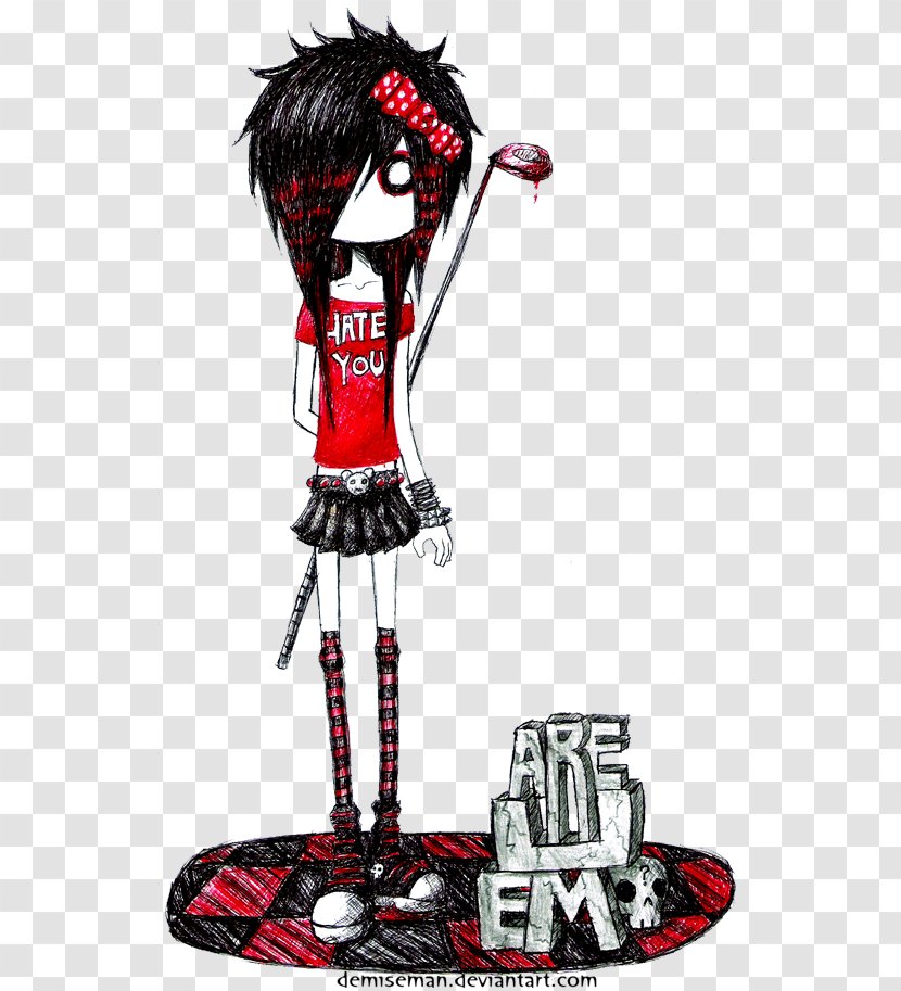 Drawing DeviantArt Image Emo - Fictional Character - Deviantart Transparent PNG