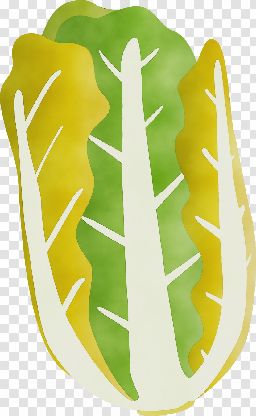 Yellow Green Leaf Font Transparent PNG