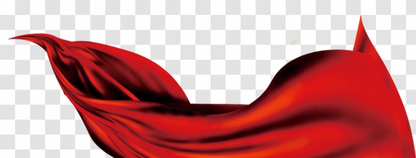 Red Silk - Designer - Decorative Satin Transparent PNG