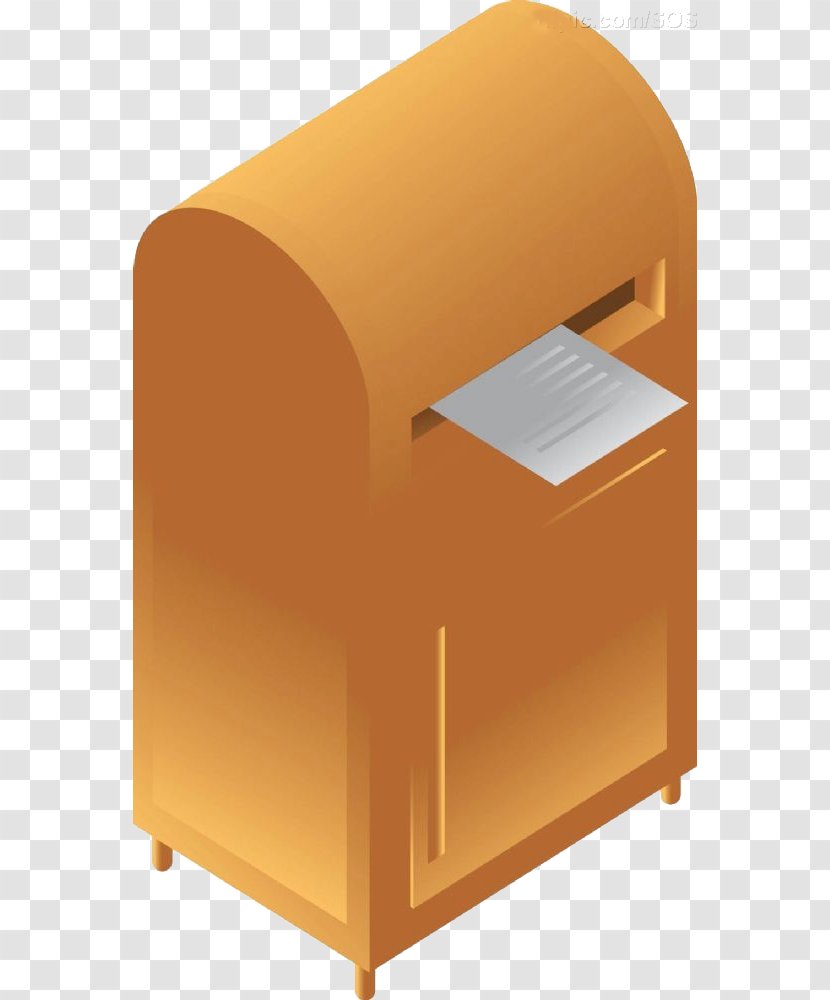 Letter Box Post - Orange Transparent PNG