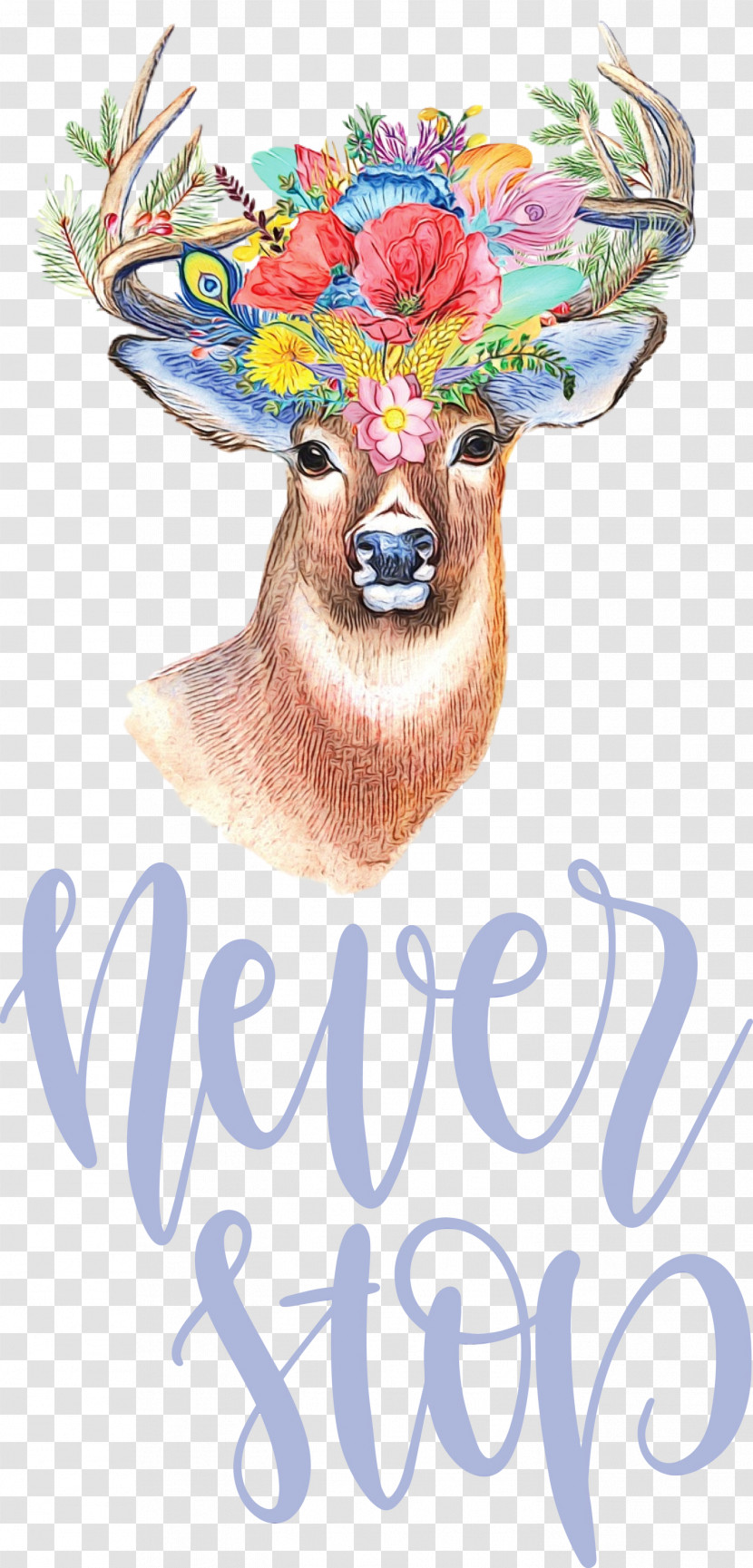 Deer Painting Paint By Number Antler Art Print Transparent PNG