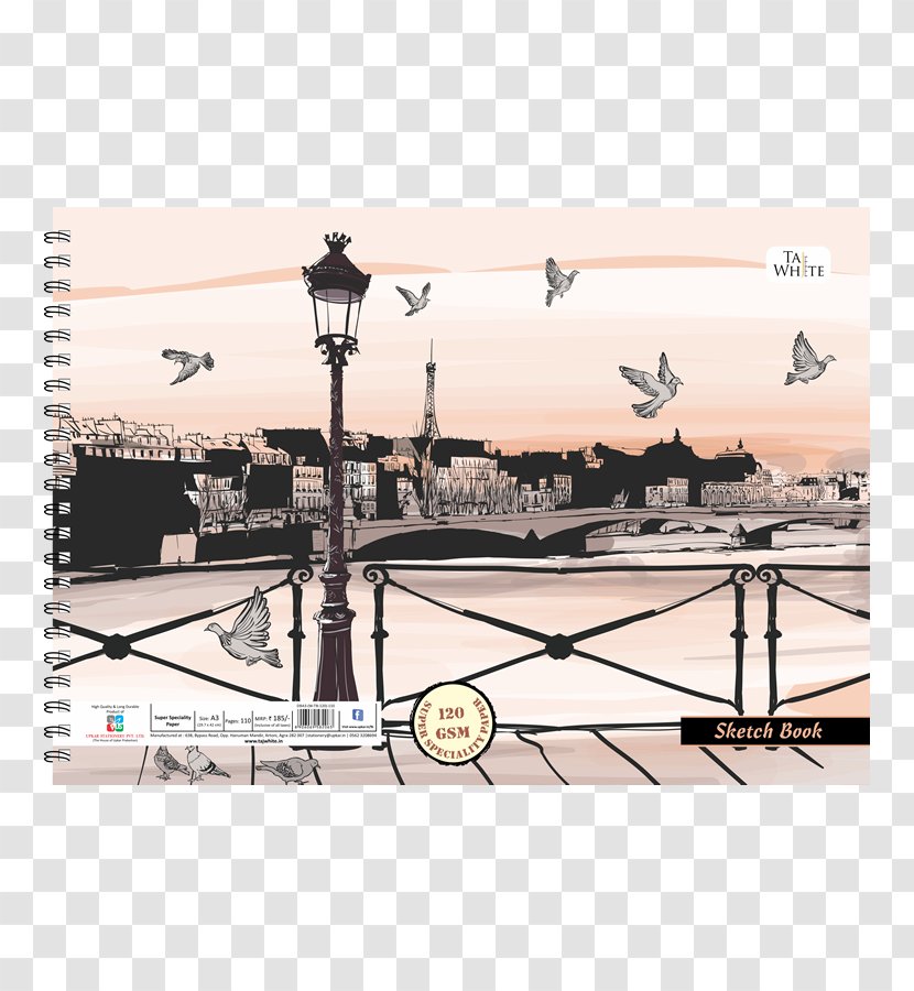 Pont Des Arts Neuf Musée Du Louvre Seine - Spiral Wire Notebook Transparent PNG