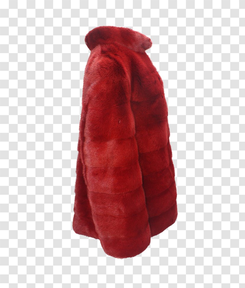 Fur Maroon Neck - Vison Transparent PNG