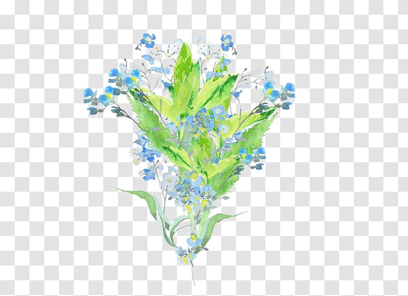 Flower Drawing Watercolor Painting - Bouquet Transparent PNG