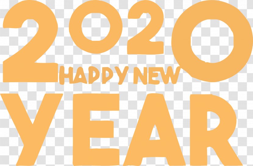 Happy New Year 2020 Years - Logo Text Transparent PNG