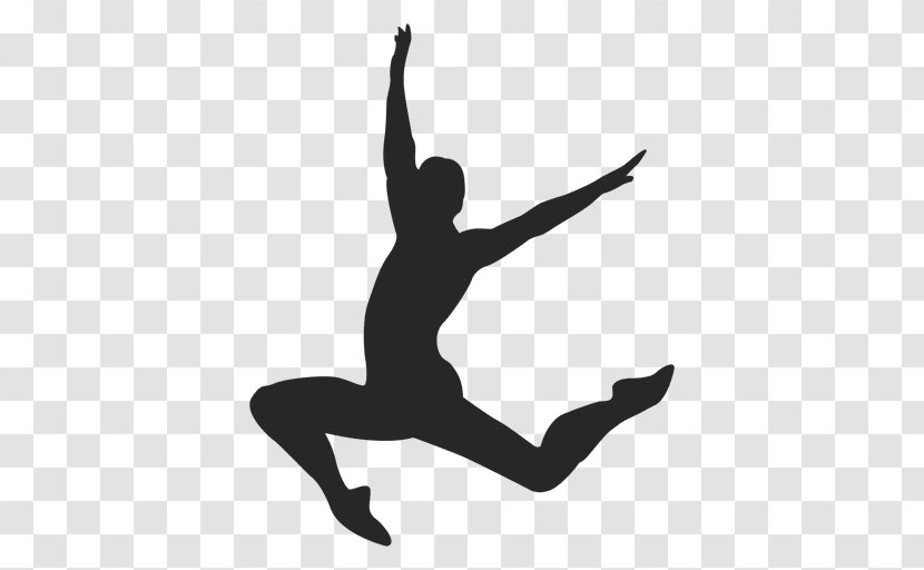 Modern Dance Silhouette Ballet Dancer - Physical Fitness - Jump Transparent PNG