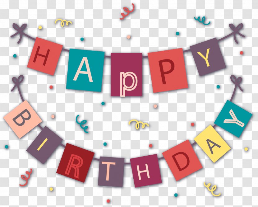 Birthday Bunting - Number - Happy Transparent PNG