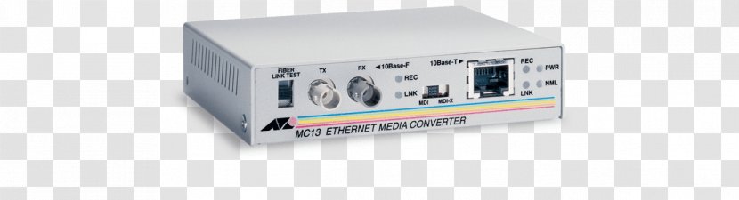 Fiber Media Converter Allied Telesis Multi-mode Optical Computer Network - Data Transfer Rate - Technology Transparent PNG