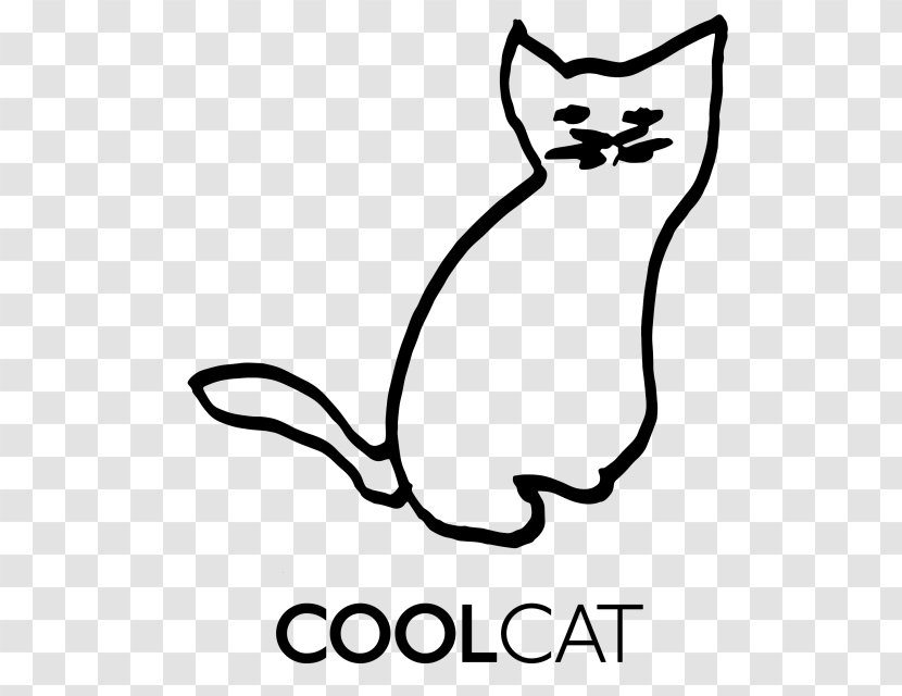 Whiskers Cool Cat Publishing Line Art Clip - Logo Transparent PNG