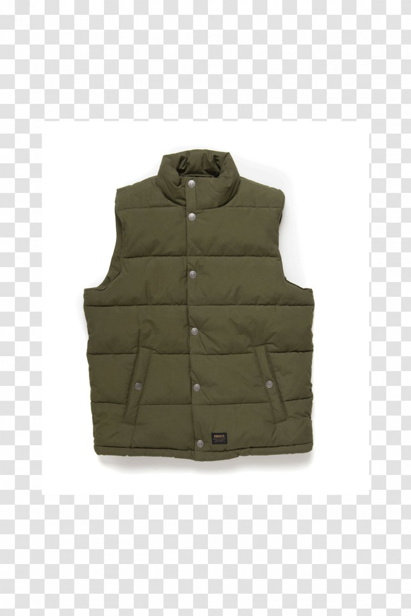Gilets Jacket Khaki Sleeve - Outerwear Transparent PNG