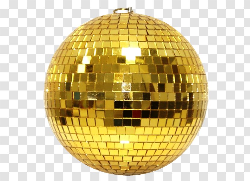Disco Ball Sphere Mirror Gold Discoteca - Bestseller Transparent PNG