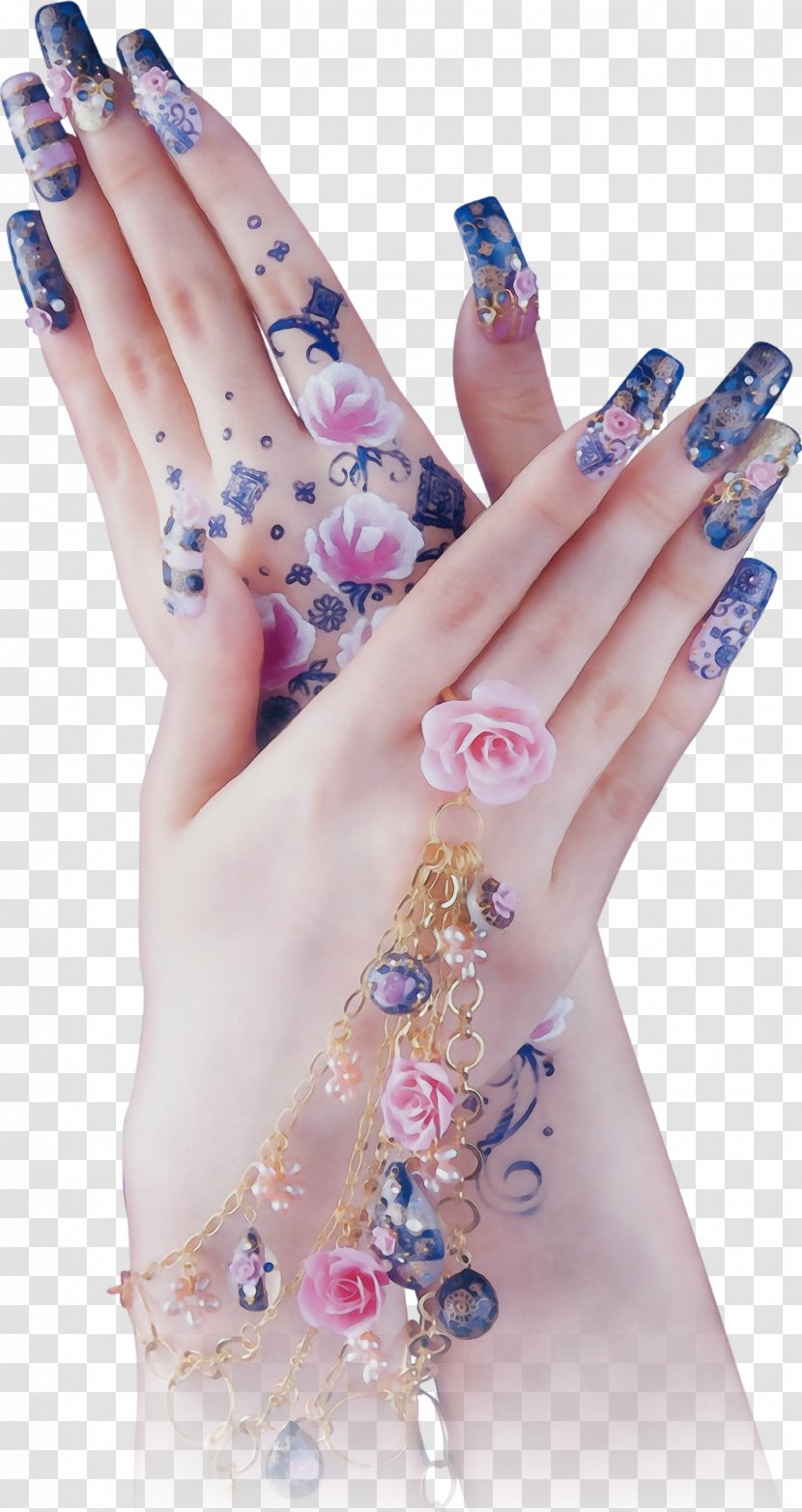 Nail Finger Hand Care Temporary Tattoo - Artificial Nails - Wrist Transparent PNG