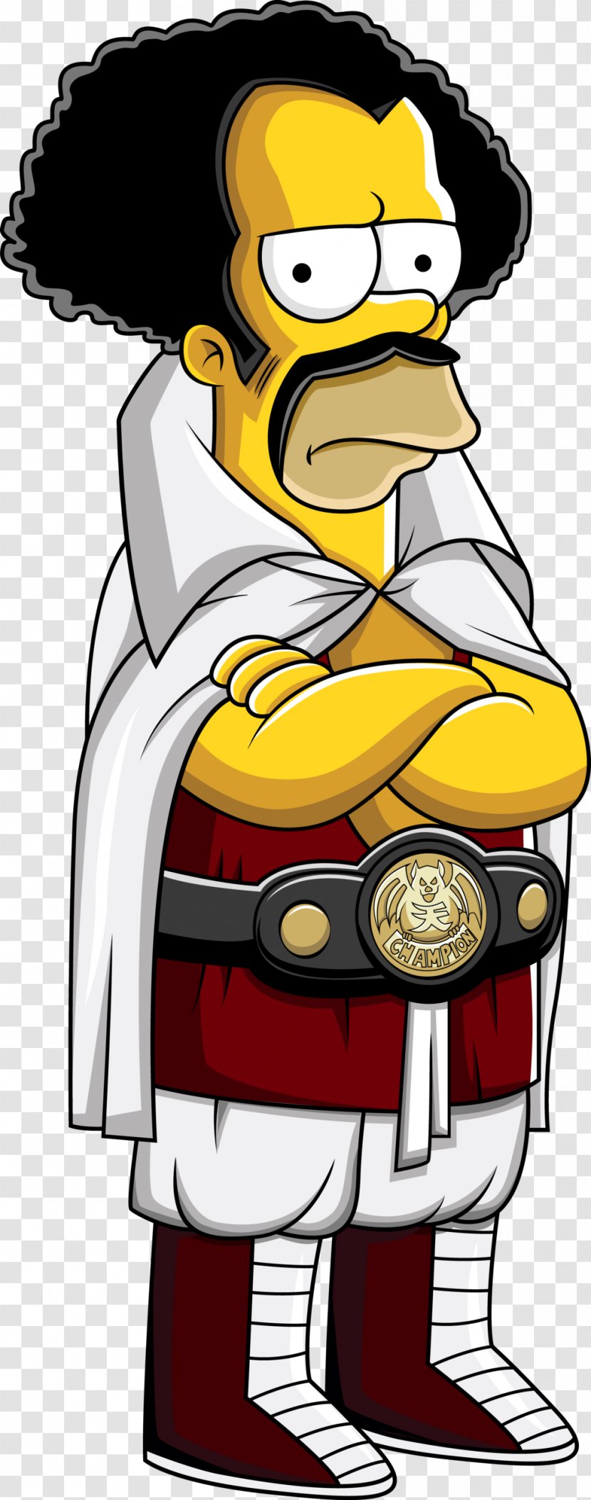 Mr. Satan Homer Simpson Goku Bart Super Saiya - Art - Homero Transparent PNG