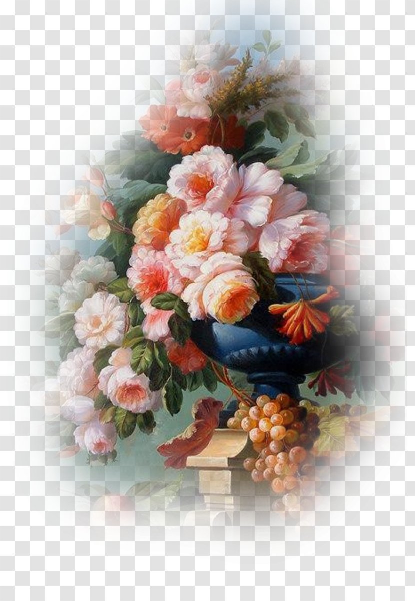 Floral Design The Farm Oil Painting Reproduction Still Life With Apple Blossoms In A Nautilus Shell - Artificial Flower Transparent PNG