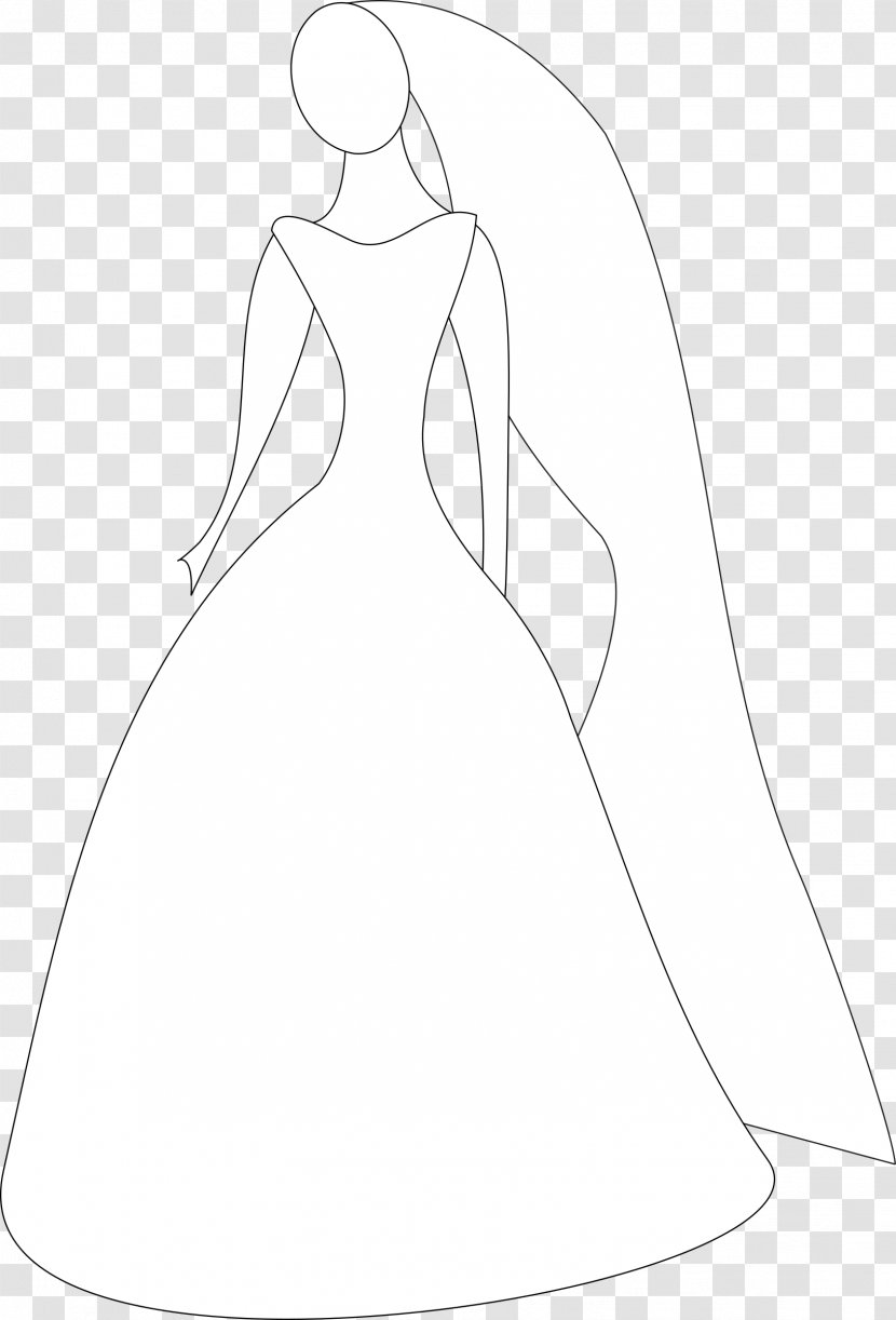 Wedding Invitation Dress Bride Clip Art - Frame Transparent PNG