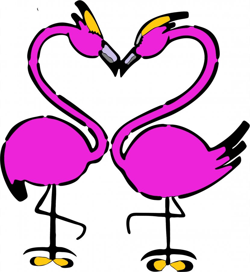 Bird Flamingo Clip Art - Purple Transparent PNG