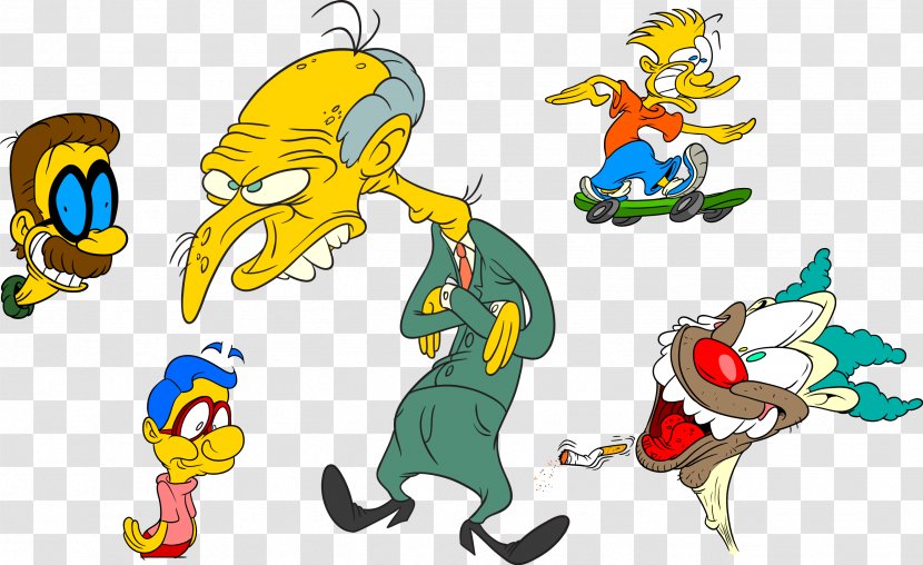 Ned Flanders Bart Simpson Gary Chalmers Homer Milhouse Van Houten - Fiction - Krusty The Clown Transparent PNG