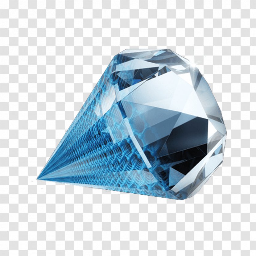 Diamond Color Jewellery Gemstone Carat - Blue - Polygon Transparent PNG