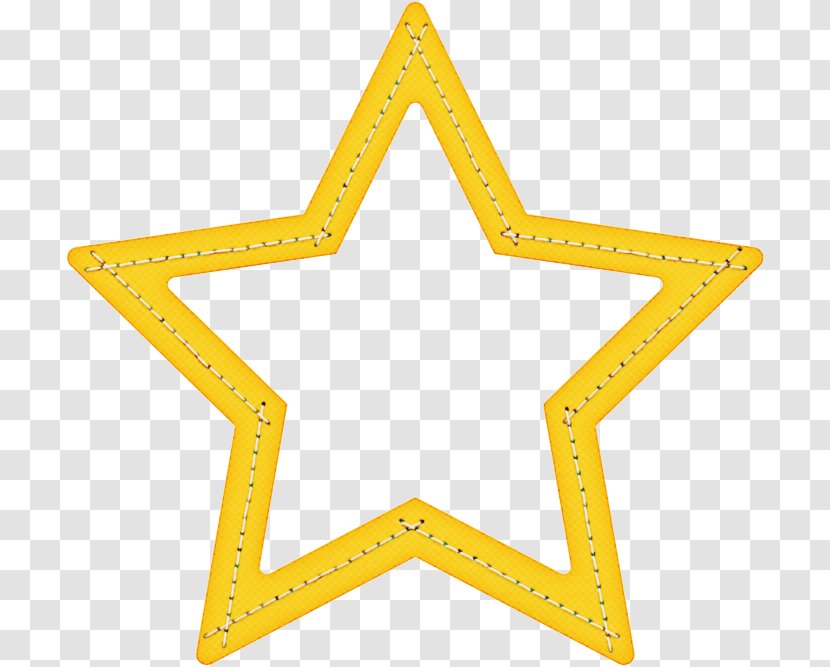 Star Drawing - Triangle Yellow Transparent PNG