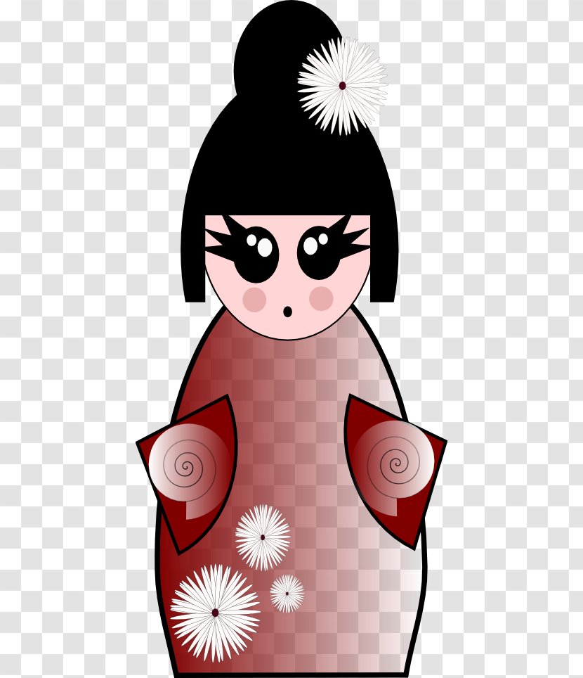 Pink M Character Clip Art - Cheek - Kokeshi Dolls Transparent PNG