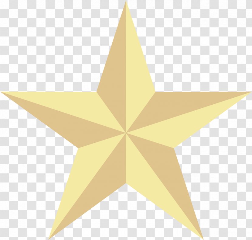 Yellow Star Symmetry Transparent PNG