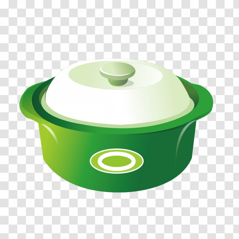 Stock Pots Eintopf Food Crock - Material - Green Circle Creative Pot Transparent PNG