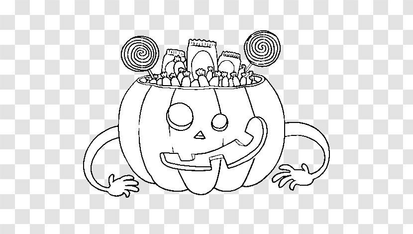 Drawing Coloring Book Candy Haribo Clip Art - Flower - Abobora Halloween Transparent PNG