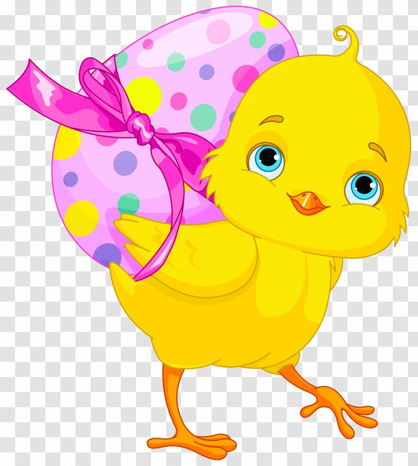 Chicken Easter Bunny Egg Clip Art - Wing - With Pink Clipart Transparent PNG