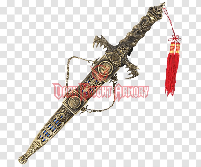 Dagger Lion Sword Scabbard Brass Transparent PNG