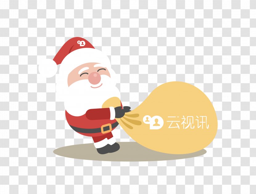 Santa Claus Free!!! Christmas Day Gift Reindeer - Fictional Character - Greeting Transparent PNG