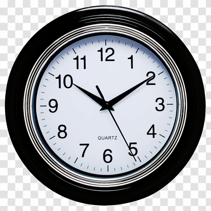 Clock Analog Watch Wall Black Furniture - Metal Number Transparent PNG
