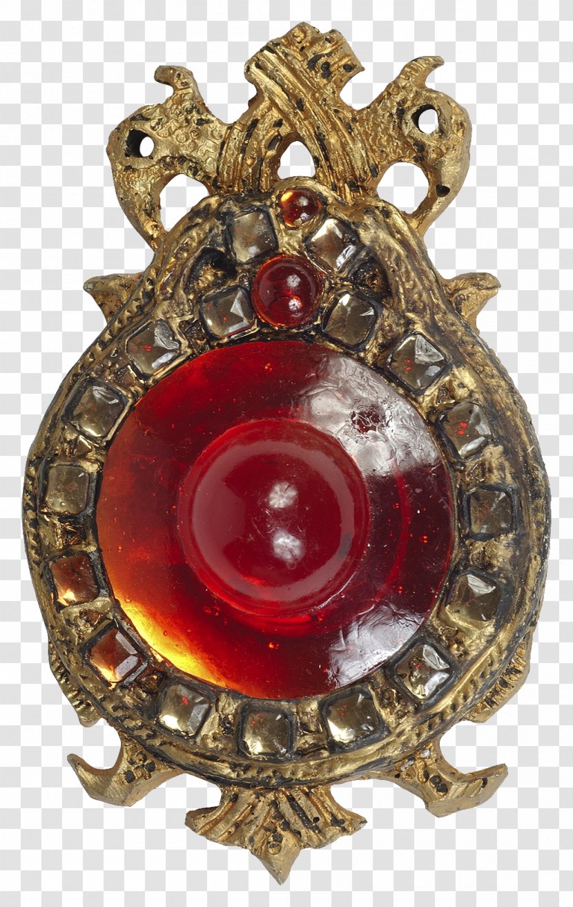 Brooch Earring Ruby Transparent PNG
