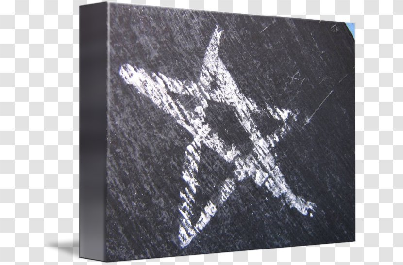White Black M Font - Chalk Painting Transparent PNG